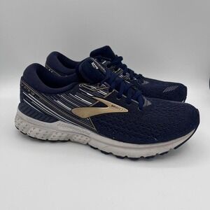 Brooks Adrenaline GTS 19 Men's‎ Running Shoes Navy Gold Size 10.5